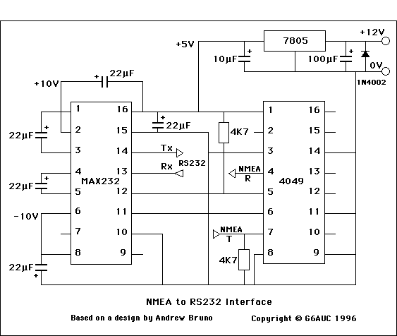 NMEA Interface Circuit Diagram